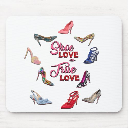 High Heel Shoes Collage Stiletto Pumps Heels Mouse Pad