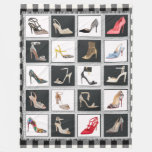 High Heel Shoes Collage Stiletto Quilt Blanket at Zazzle