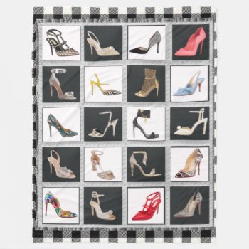 High Heel Shoes Collage Stiletto Quilt Blanket by Lorriscustomart at Zazzle
