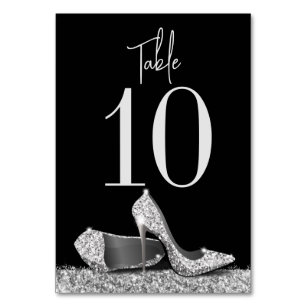 Elegant Black and Silver High Heel Shoe Magnets, Zazzle