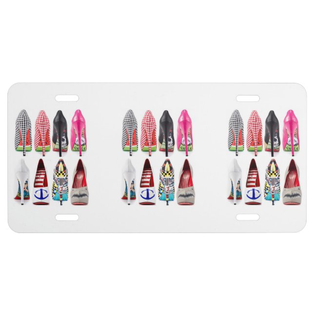 High Heel Shoes License Plate (Front)