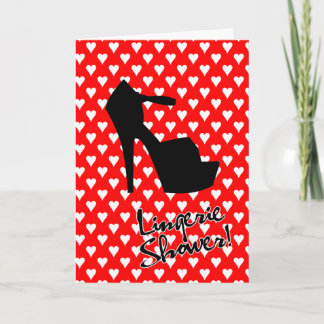HIGH HEEL STAR - PUMP IT UP LINGERIE SHOWER INVITATION