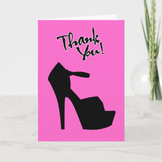 HIGH HEEL STAR - PUMP IT UP THANK YOU CARD
