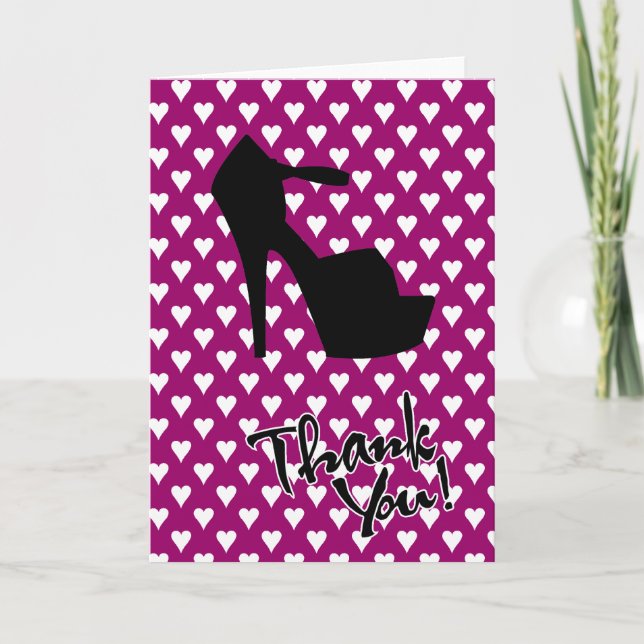 HIGH HEEL STAR - PUMP IT UP THANK YOU CARD (Front)