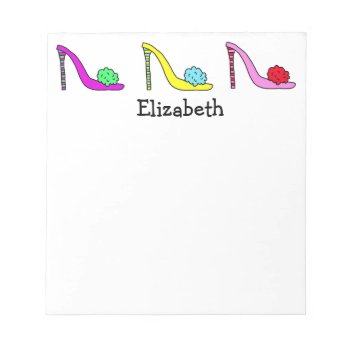 High Heel Stiletto Shoes Shoes Shoes Notepad by GemAnn at Zazzle