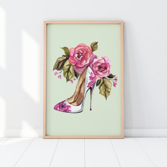 High heel with flowers poster (Creator Uploaded)