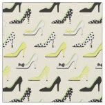 High Heel Yellow Chic Fabric