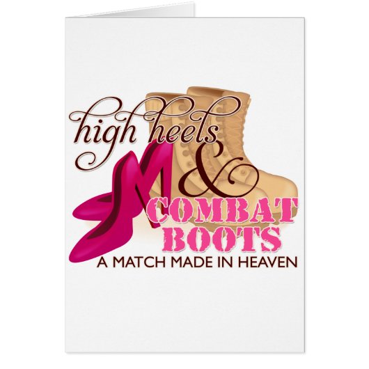 High Heels and Combat Boots (Desert) Cards (Front)