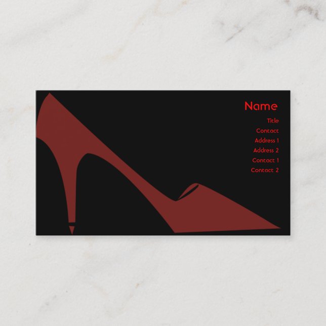High Heels - Business Card (Front)