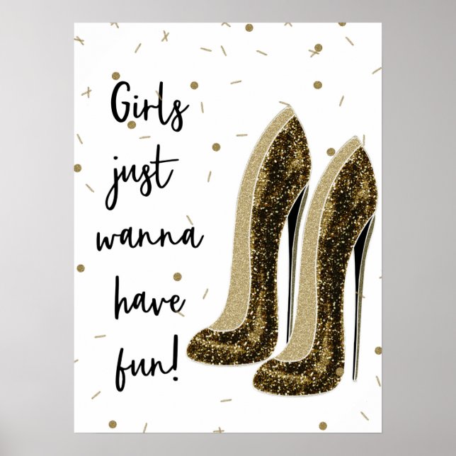 High Heels Fashion Shoes Glam Beauty Glam Poster (Front)
