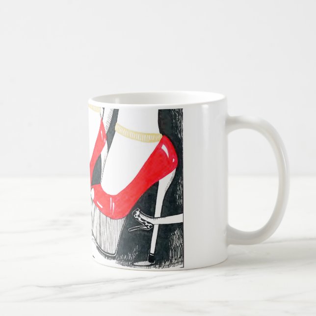 High heels in frame coffee mug (Right)