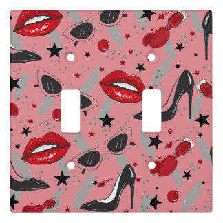 High Heels & Lip Stick Fashion Light Switch Cover