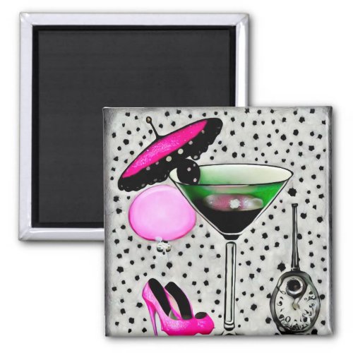 High Heels  Martini Magnet