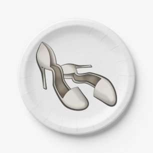 High Heels Paper Plates