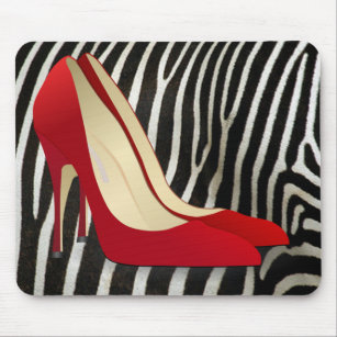 Mouse Pad Keep Your Heels Head and Standards High Red High Heel Shoes Square