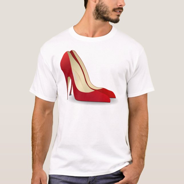 high heels red T-Shirt (Front)