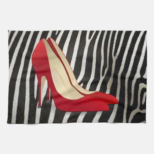 high heels red towel (Horizontal)