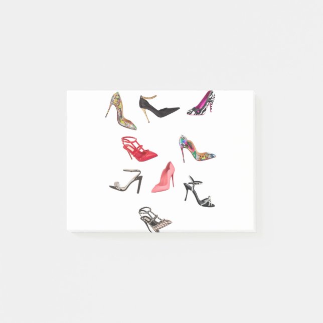 High Heels Shoes Stilettos Collage Ladies Post-it Notes (Front)
