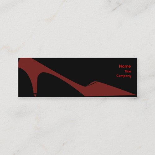 High Heels - Skinny Business Card Template