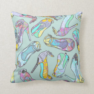 High Heels Throw Pillow