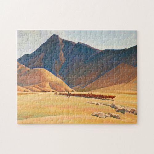 High Hills of Tehachapi 1936 by Maynard Dixon Jigsaw Puzzle