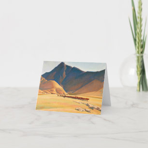 High Hills of Tehachapi by Maynard Dixon Letterpress Thank You Card