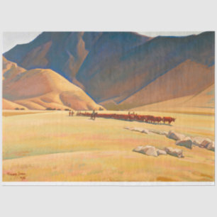 High Hills of Tehachapi by Maynard Dixon Tissue Paper