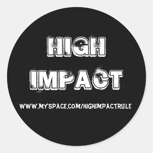 High Impact Sticker 2 (Front)