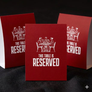 High Impact This Table is Reserved Paper Table Tent
