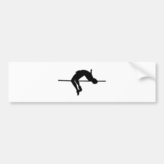 High Jump Bumper Sticker (Front)