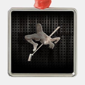High Jump; Cool Metal Ornament by SportsWare at Zazzle