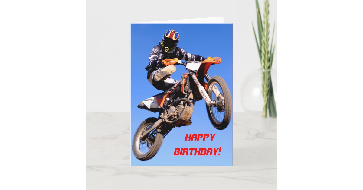 High jumping birthday card | Zazzle