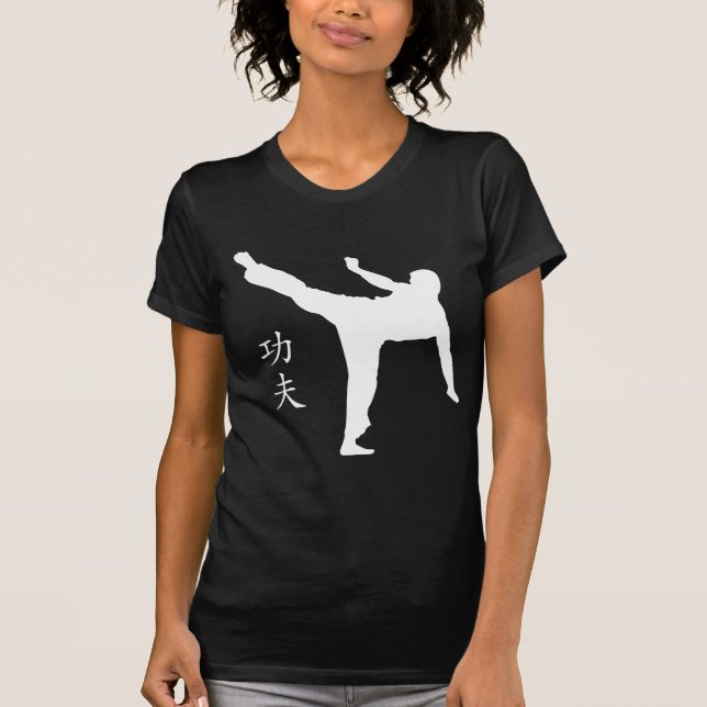 High Kick/Kung Fu Kanji T-Shirt (Front)