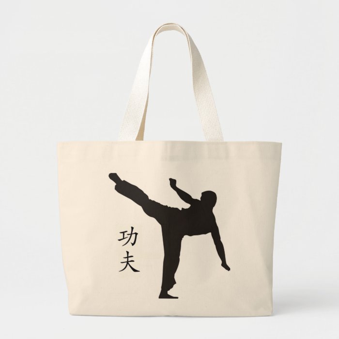 High Kick/Kung Fu Kanji Tote Bag