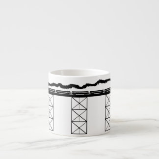High Level Bridge w/ Crossing Steam Locomotive Espresso Cup