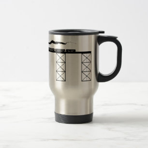 High Level Bridge w/ Crossing Steam Locomotive Travel Mug