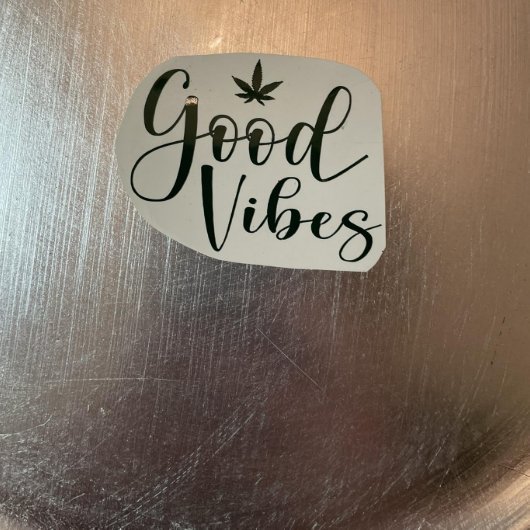 High Maintenance Permanent Vinyl Sticker (Front GoodVibes)