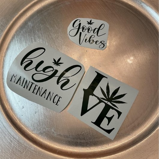 High Maintenance Permanent Vinyl Sticker (Front)