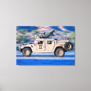 HIGH MOBILITY MULTIPURPOSE WHEELED VEHICLE 24x36 Canvas Print