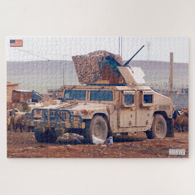 HIGH MOBILITY WHEELED VEHICLE (20x30 inch) Jigsaw Puzzle (Horizontal)