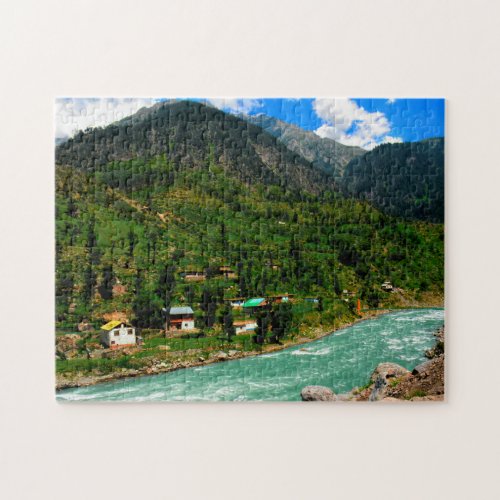 High Mountain Rivers Pakistan Jigsaw Puzzle