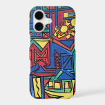 High Noon-Hand Painted Modern Geometric Art iPhone 17 Case