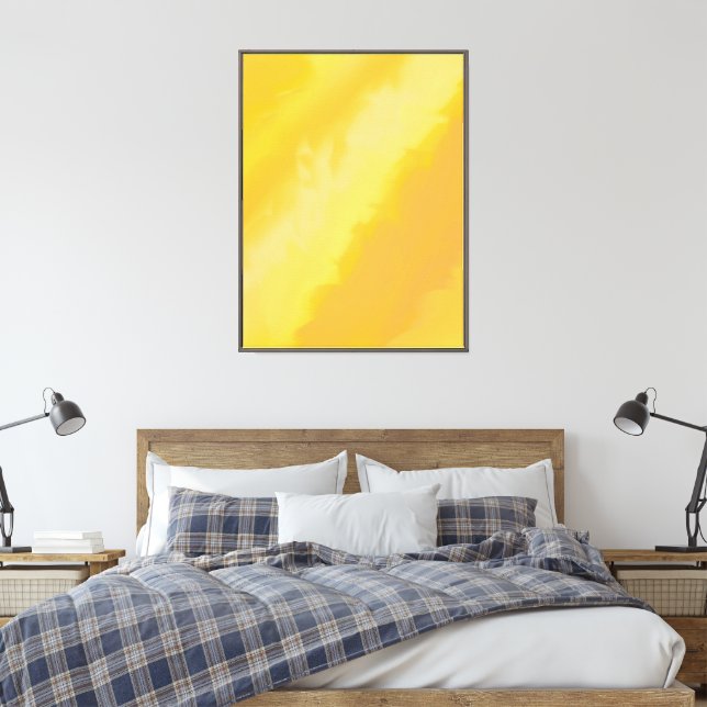 High Noon Sunny Citrus  Canvas Print (Insitu(Bedroom))