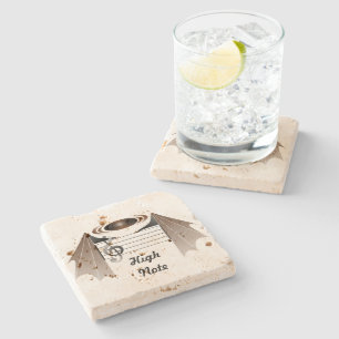 High Note Bat Favorite Song Stone Coaster