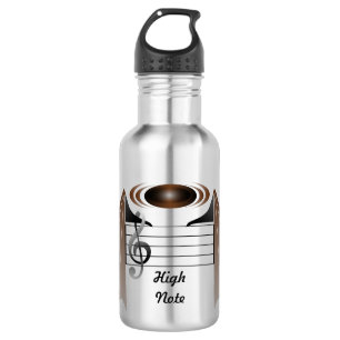 High Note Bat Favorite Song Water Bottle