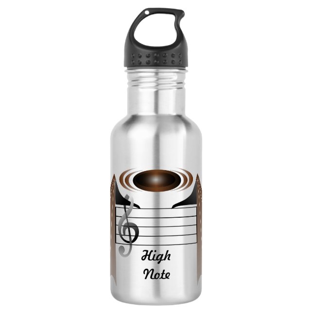 High Note Bat Favorite Song Water Bottle (Front)