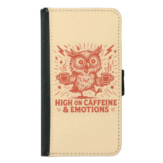 High on Caffeine & Emotions Samsung Galaxy S5 Wallet Case