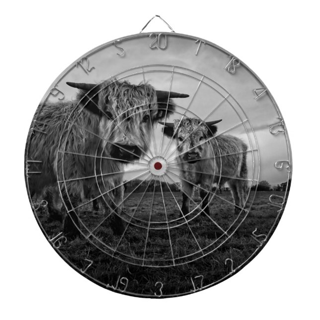 High Park Cow Mono Dart Board (Front)