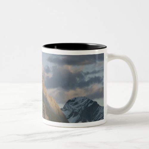 High peak near Maligne Lake Jasper National Two_Tone Coffee Mug