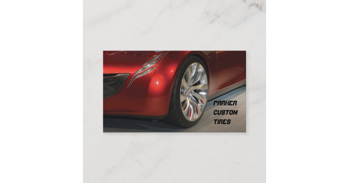 High Performance Auto Sales and Service Business Card Zazzle
